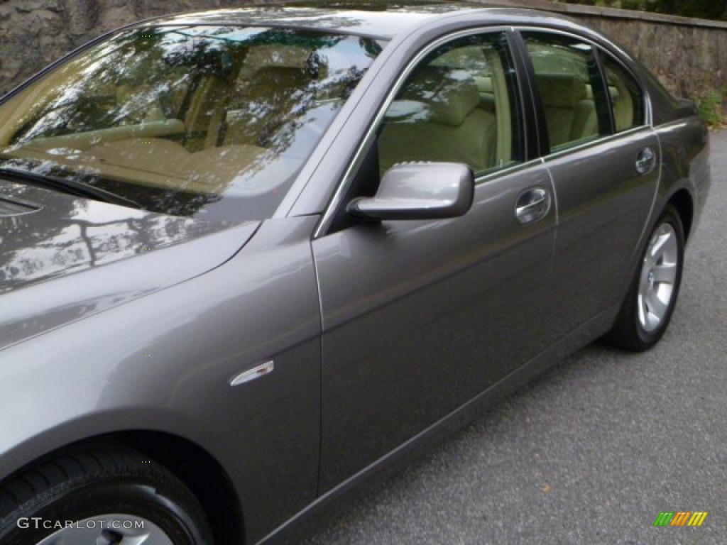 2007 7 Series 750i Sedan - Sterling Grey Metallic / Beige photo #18