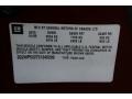 2005 Pontiac Grand Prix Sedan Info Tag