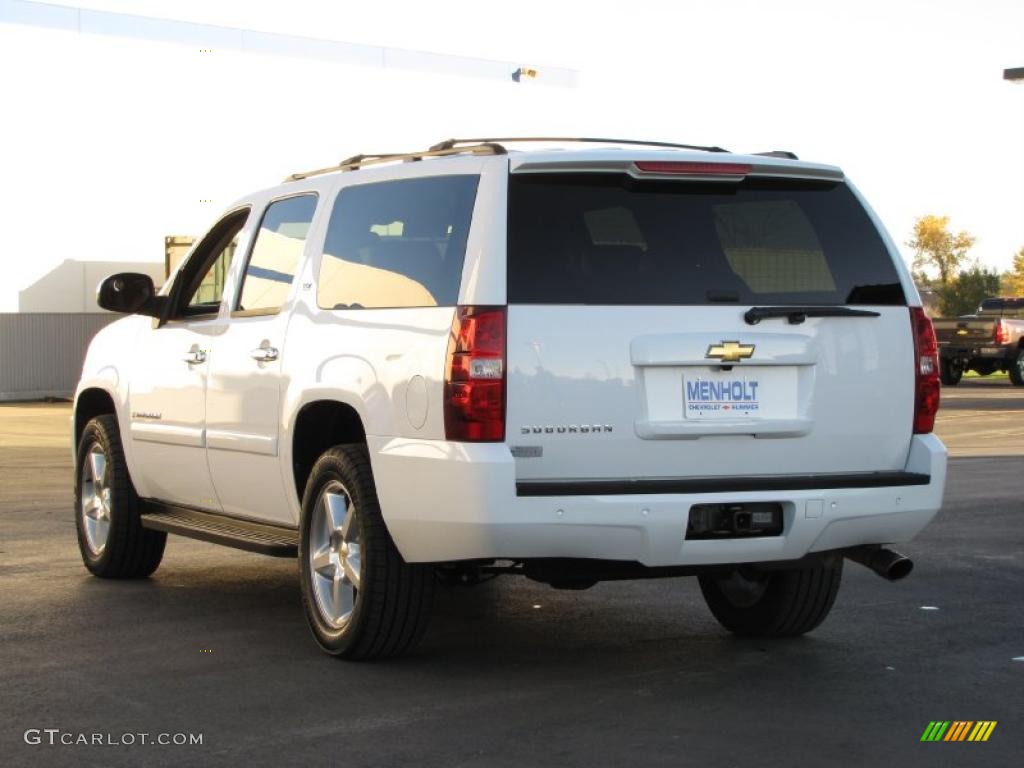 Summit White 2008 Chevrolet Suburban 1500 LTZ 4x4 Exterior Photo #38005002
