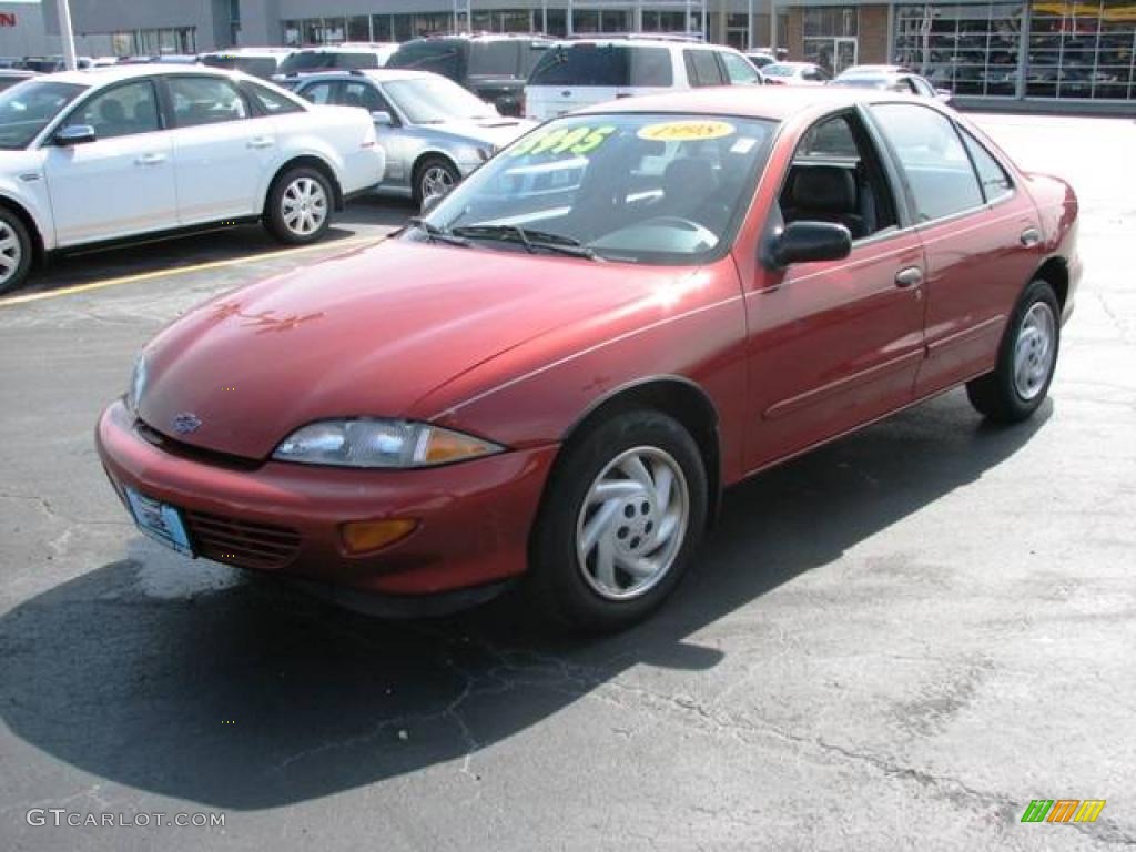 1998 Cayenne Red Metallic Chevrolet Cavalier Sedan 3796493 Photo 3