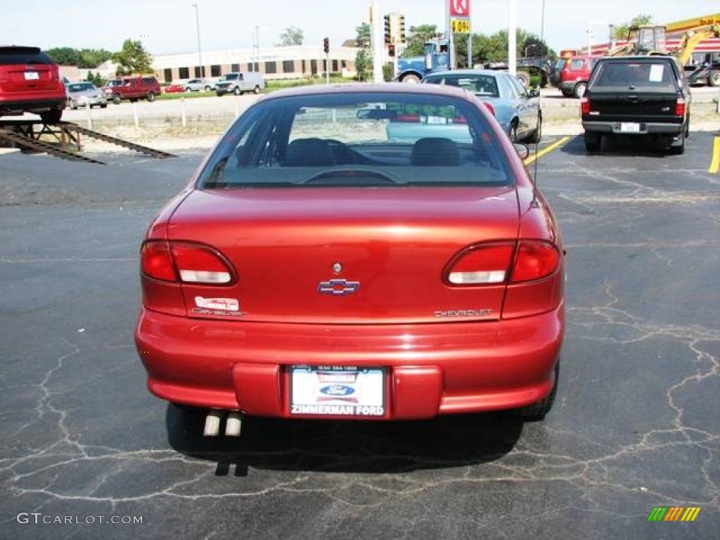 1998 Cavalier Sedan - Cayenne Red Metallic / Gray photo #5