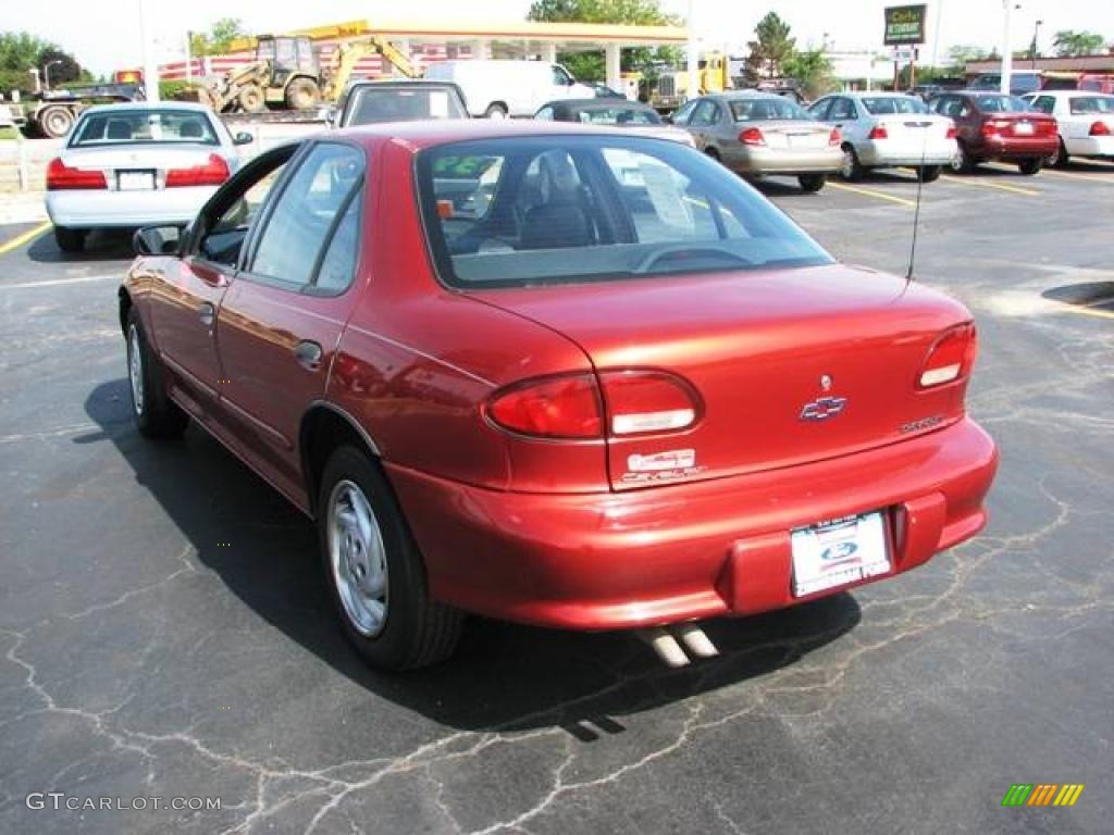 1998 Cavalier Sedan - Cayenne Red Metallic / Gray photo #7