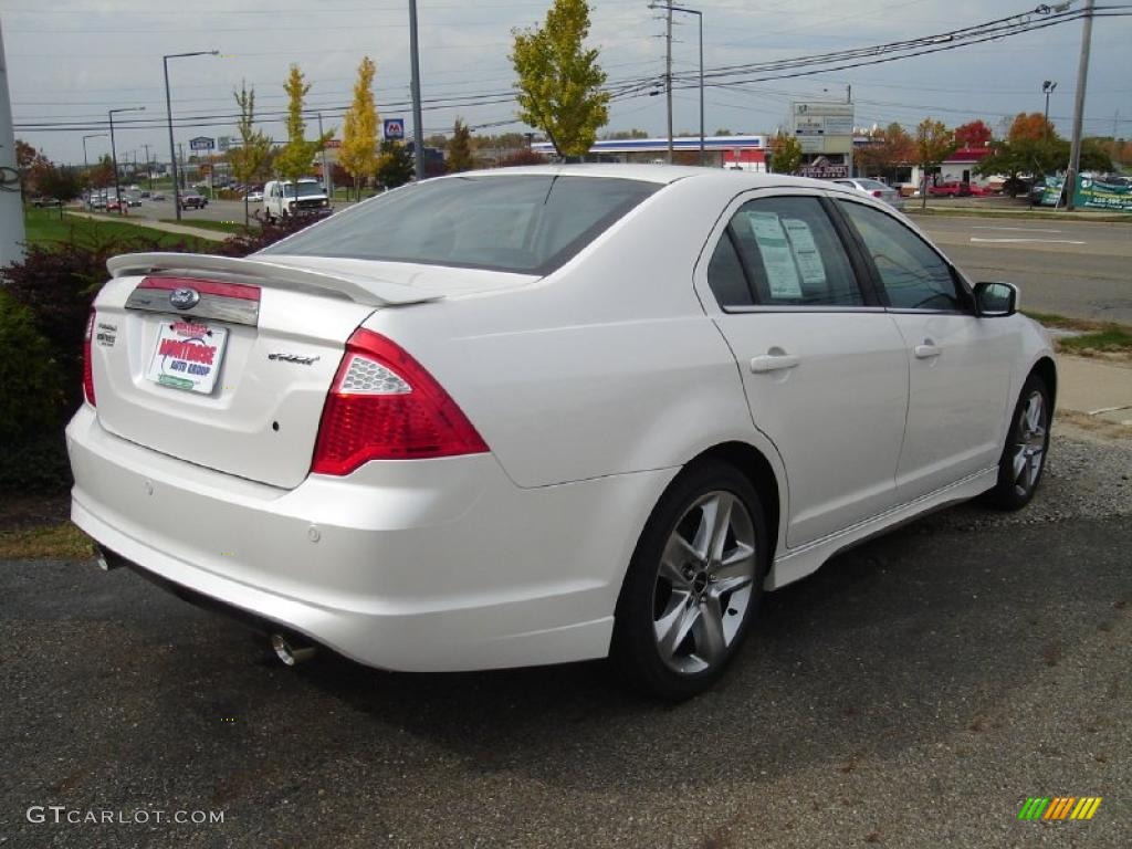 2011 Fusion Sport - White Platinum Tri-Coat / Sport Blue/Charcoal Black photo #5