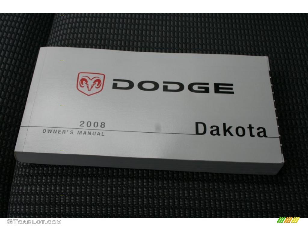 2008 Dakota SLT Crew Cab 4x4 - Brilliant Black / Dark Slate Gray/Medium Slate Gray photo #4