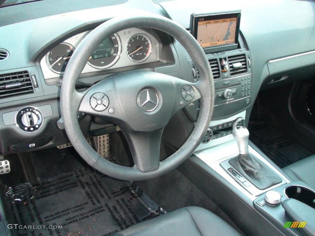 Black Interior 2008 Mercedes-Benz C 300 4Matic Sport Photo #38006146