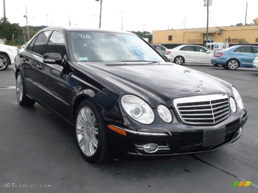 Black 2008 Mercedes-Benz E 350 Sedan Exterior Photo #38006882