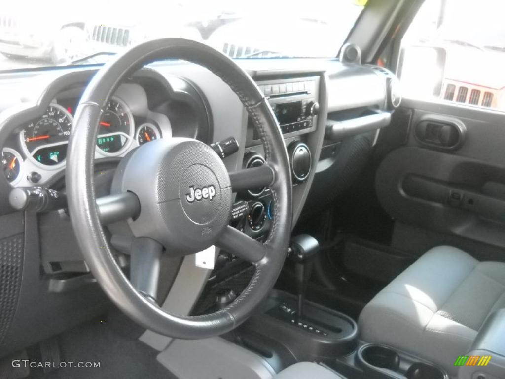 Dark Slate Gray/Medium Slate Gray Interior 2009 Jeep Wrangler Unlimited Rubicon 4x4 Photo #38008157