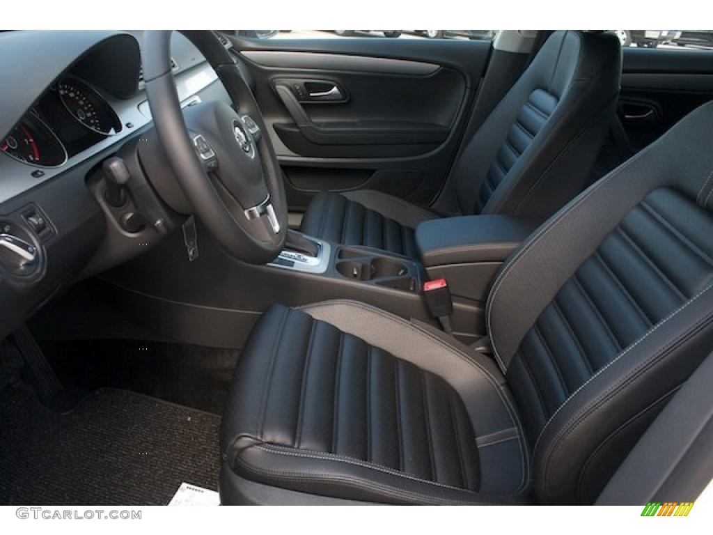 Black Interior 2011 Volkswagen CC Sport Photo #38008533