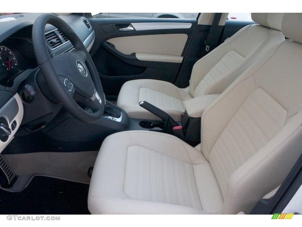 Cornsilk Beige Interior 2011 Volkswagen Jetta SEL Sedan Photo #38008681