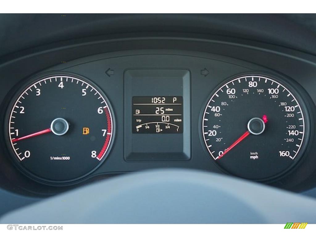 2011 Volkswagen Jetta SEL Sedan Gauges Photo #38008737