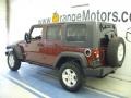 2008 Red Rock Crystal Pearl Jeep Wrangler Unlimited Rubicon 4x4  photo #4