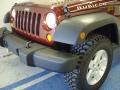 2008 Red Rock Crystal Pearl Jeep Wrangler Unlimited Rubicon 4x4  photo #11