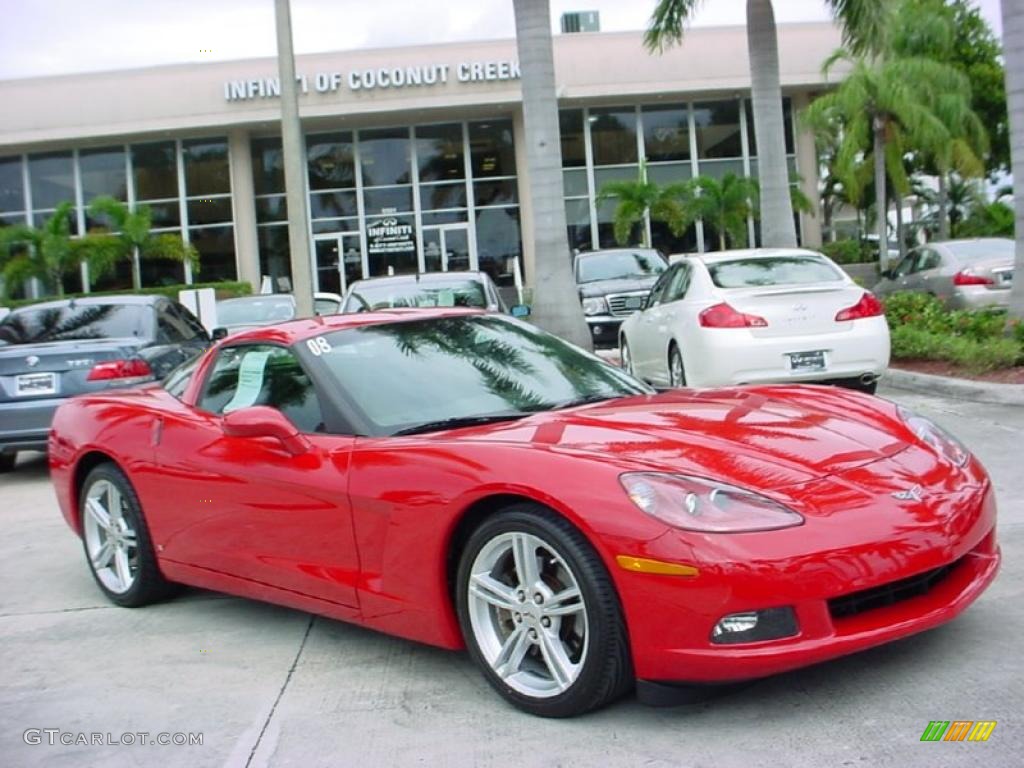 2008 Corvette Coupe - Victory Red / Ebony photo #1
