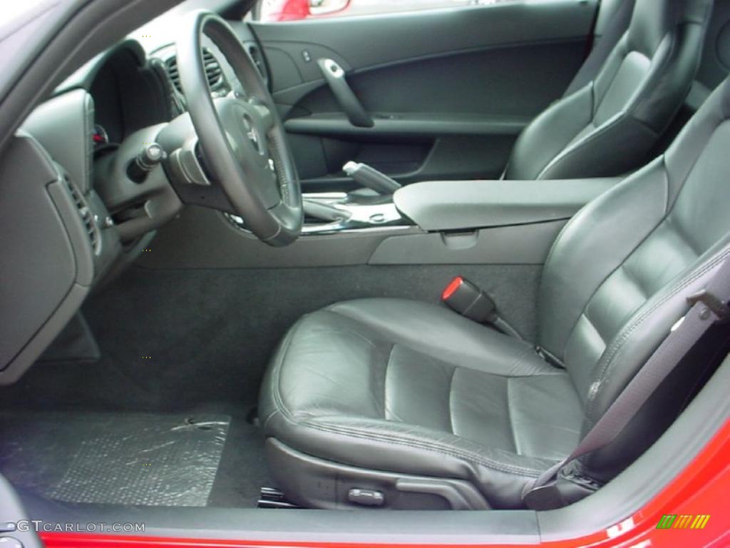 Ebony Interior 2008 Chevrolet Corvette Coupe Photo #38011456