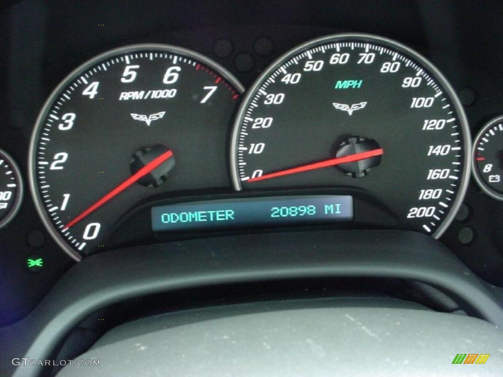2008 Chevrolet Corvette Coupe Gauges Photo #38011616