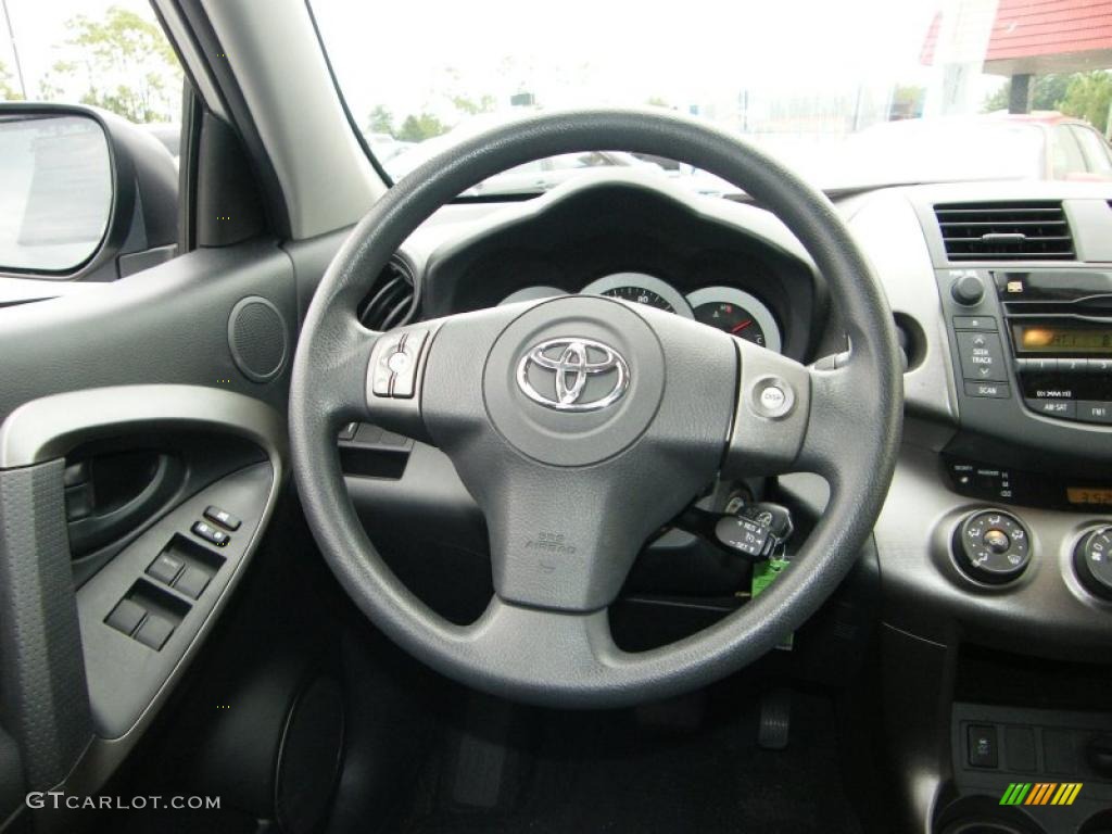 2009 Toyota RAV4 Sport Dark Charcoal Steering Wheel Photo #38011912