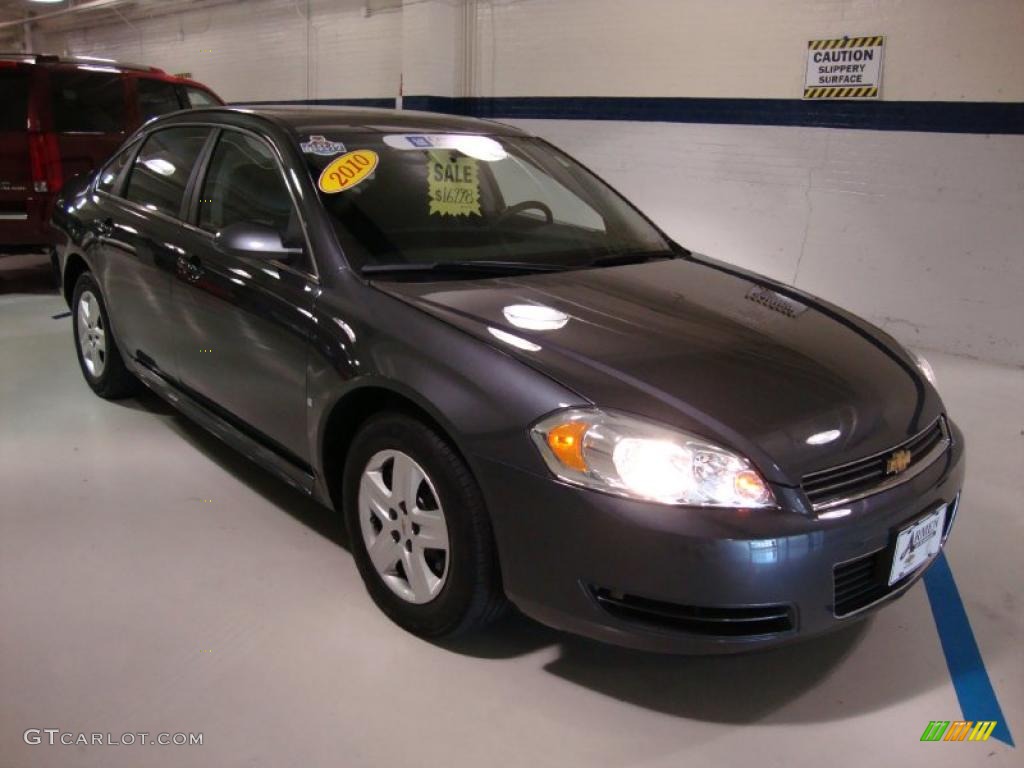 2010 Impala LS - Cyber Gray Metallic / Ebony photo #4