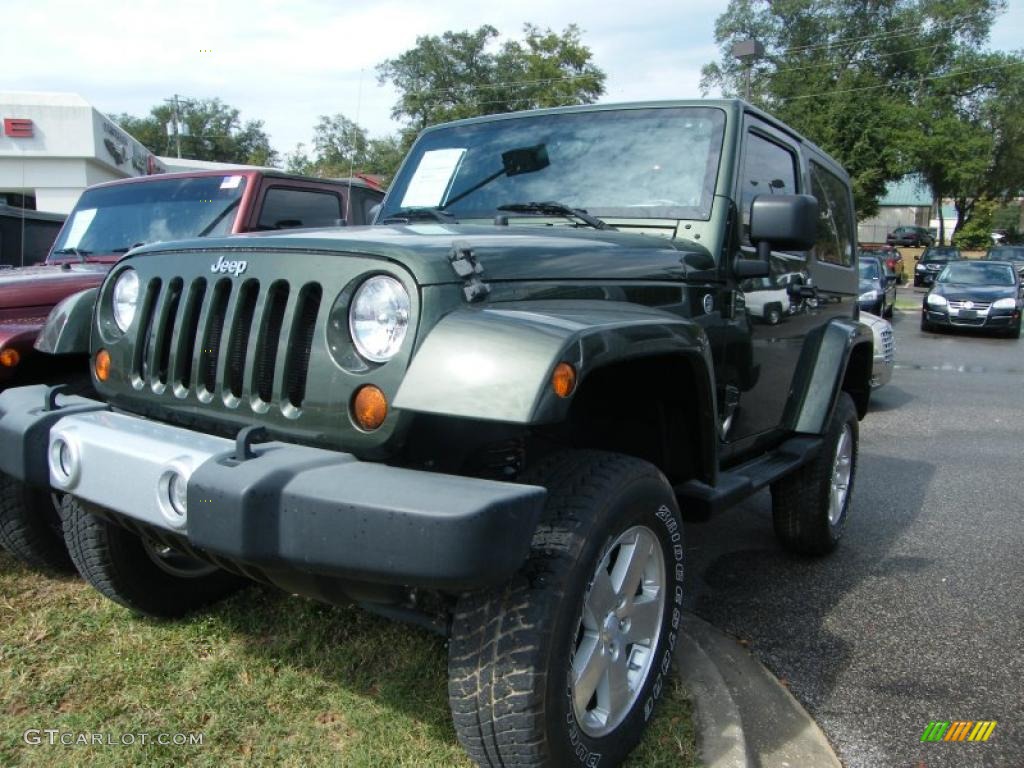 2008 Wrangler Sahara 4x4 - Jeep Green Metallic / Dark Slate Gray/Medium Slate Gray photo #1