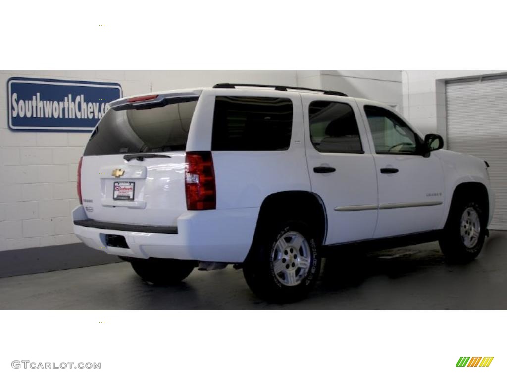 2007 Tahoe LS 4x4 - Summit White / Ebony photo #2