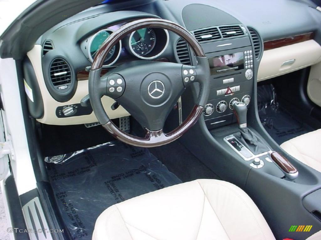 Beige Interior 2008 Mercedes-Benz SLK 280 Roadster Photo #38014104