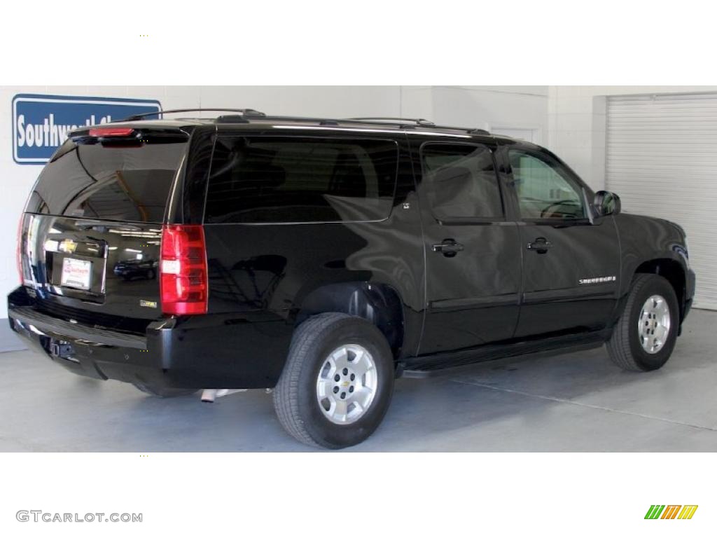 2009 Suburban LT 4x4 - Black / Ebony photo #2