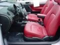 Blush Red Leather 2009 Volkswagen New Beetle 2.5 Blush Edition Convertible Interior