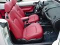 Blush Red Leather 2009 Volkswagen New Beetle 2.5 Blush Edition Convertible Interior Color