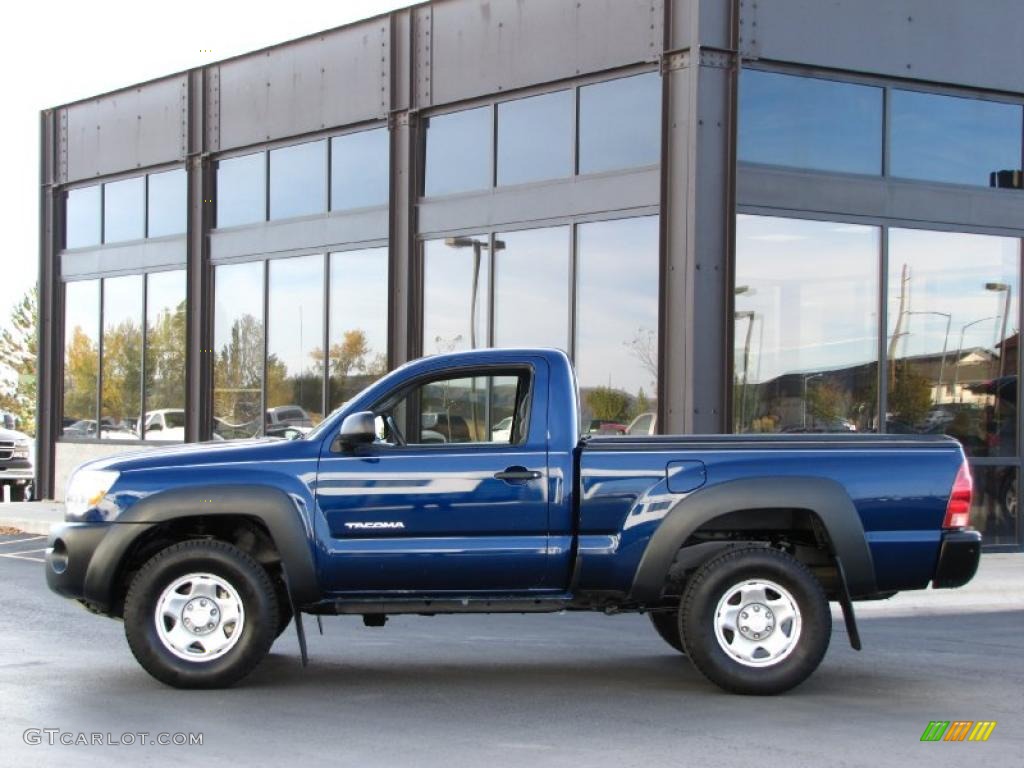 2008 Tacoma Regular Cab 4x4 - Indigo Ink Pearl / Graphite Gray photo #1