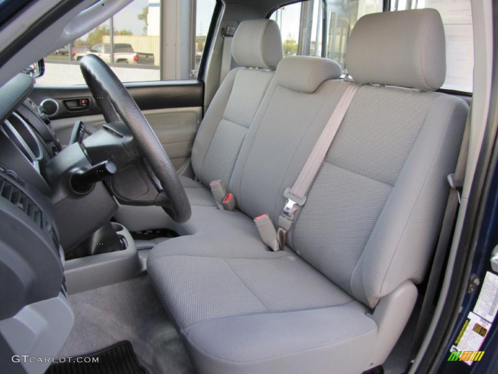 Graphite Gray Interior 2008 Toyota Tacoma Regular Cab 4x4 Photo #38015044