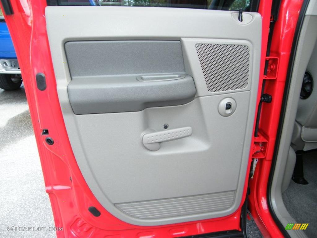 2006 Ram 1500 SLT Quad Cab - Flame Red / Medium Slate Gray photo #23
