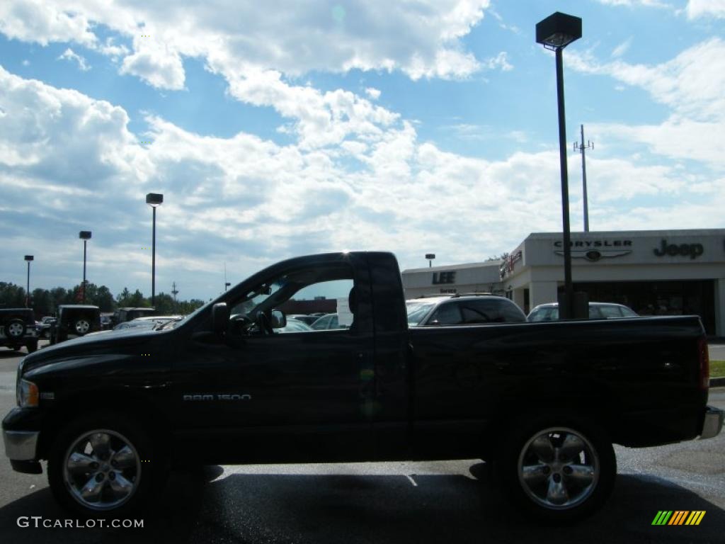 2005 Ram 1500 SLT Regular Cab - Black / Dark Slate Gray photo #2