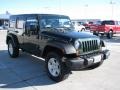 2010 Natural Green Pearl Jeep Wrangler Unlimited Sport 4x4  photo #13