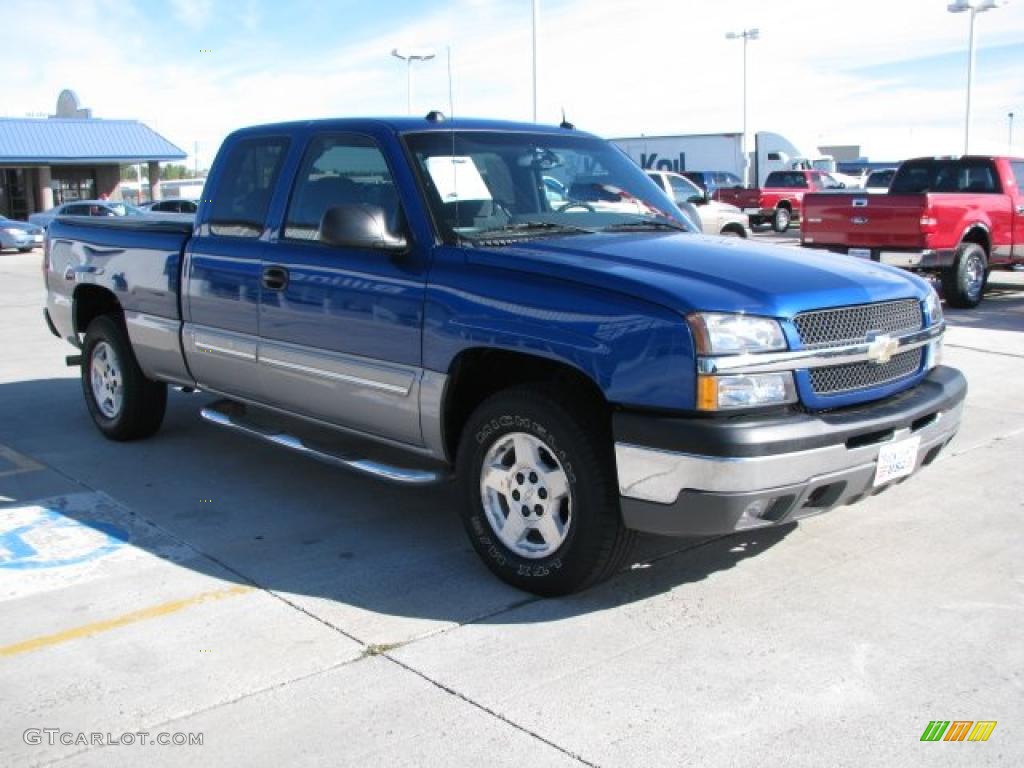 2004 Silverado 1500 Z71 Extended Cab 4x4 - Arrival Blue Metallic / Dark Charcoal photo #15