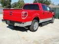 2010 Vermillion Red Ford F150 XLT SuperCrew  photo #3