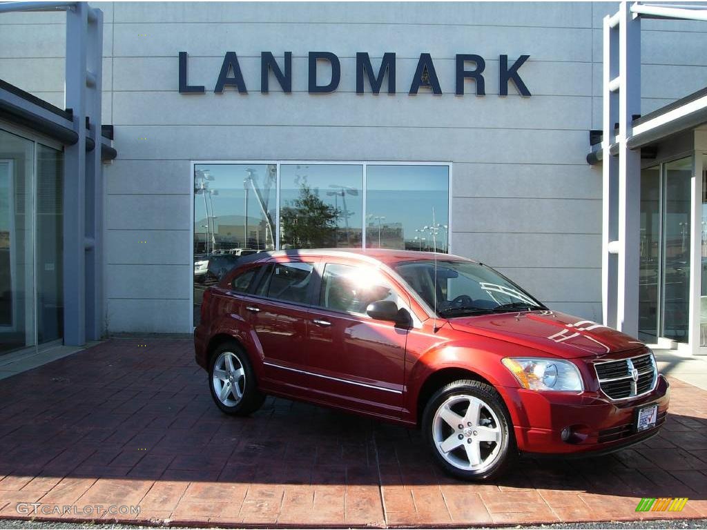 2007 Caliber R/T AWD - Inferno Red Crystal Pearl / Dark Slate Gray photo #1