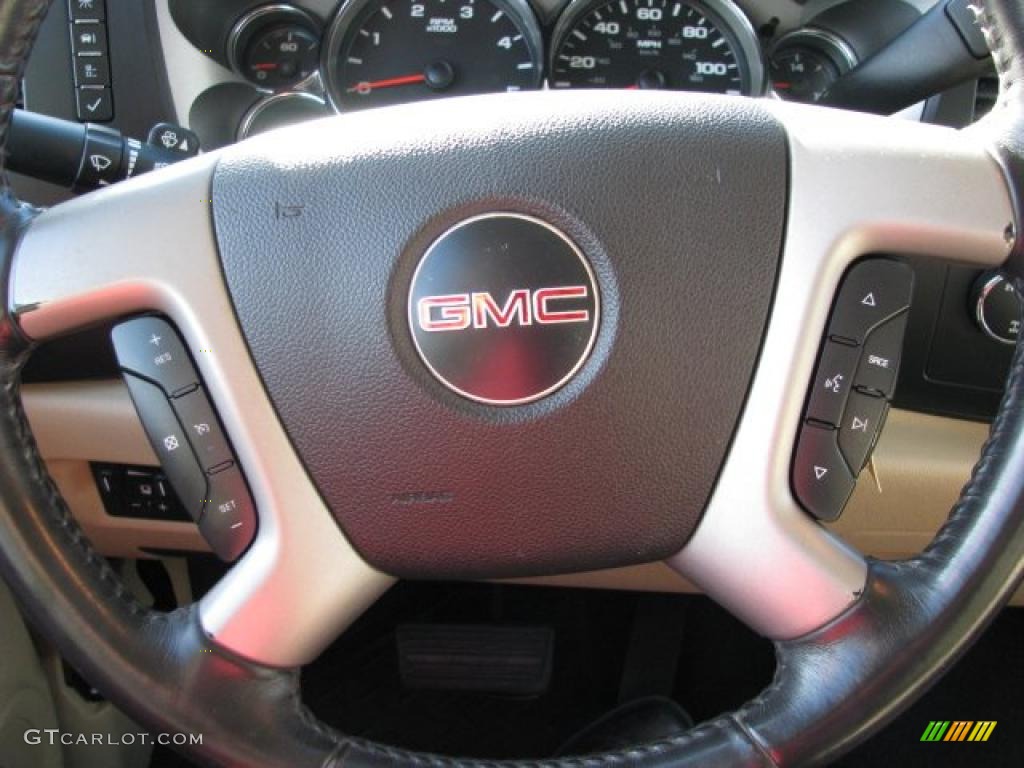 2008 Sierra 3500HD SLE Crew Cab 4x4 Dually - Fleet Yellow / Ebony/Light Cashmere photo #7