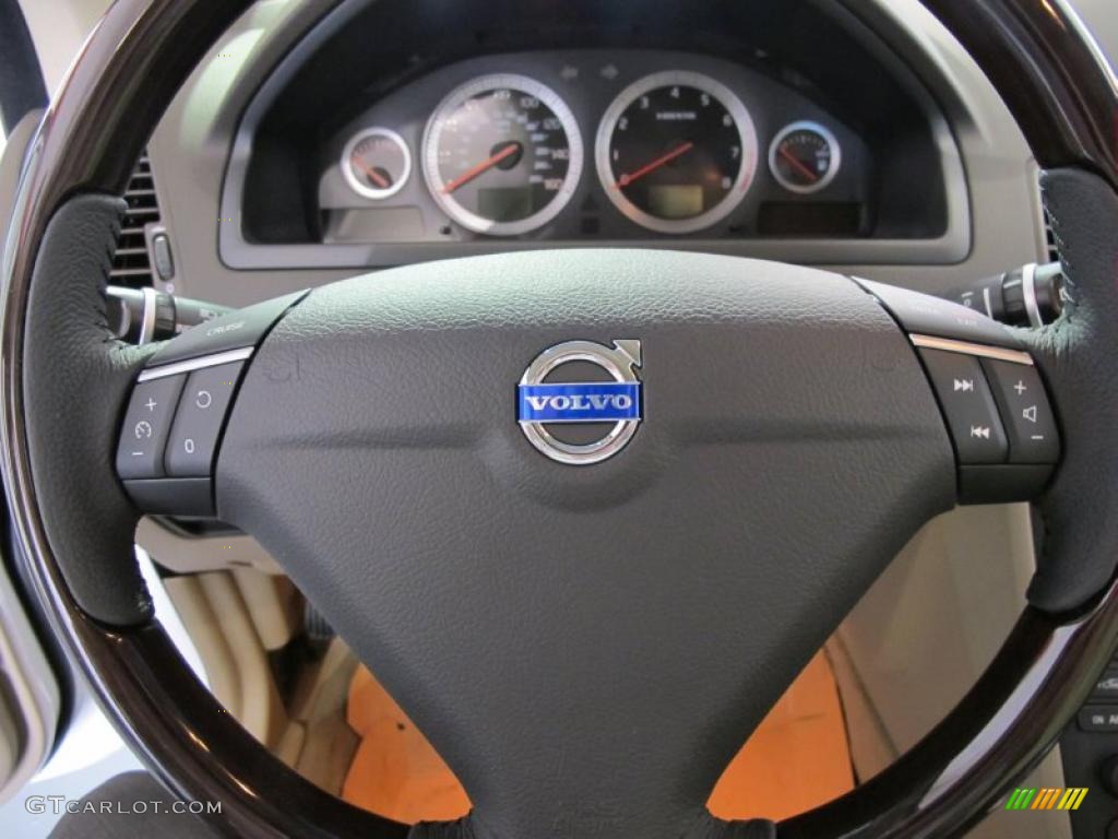 2011 Volvo XC90 3.2 Beige Steering Wheel Photo #38018080