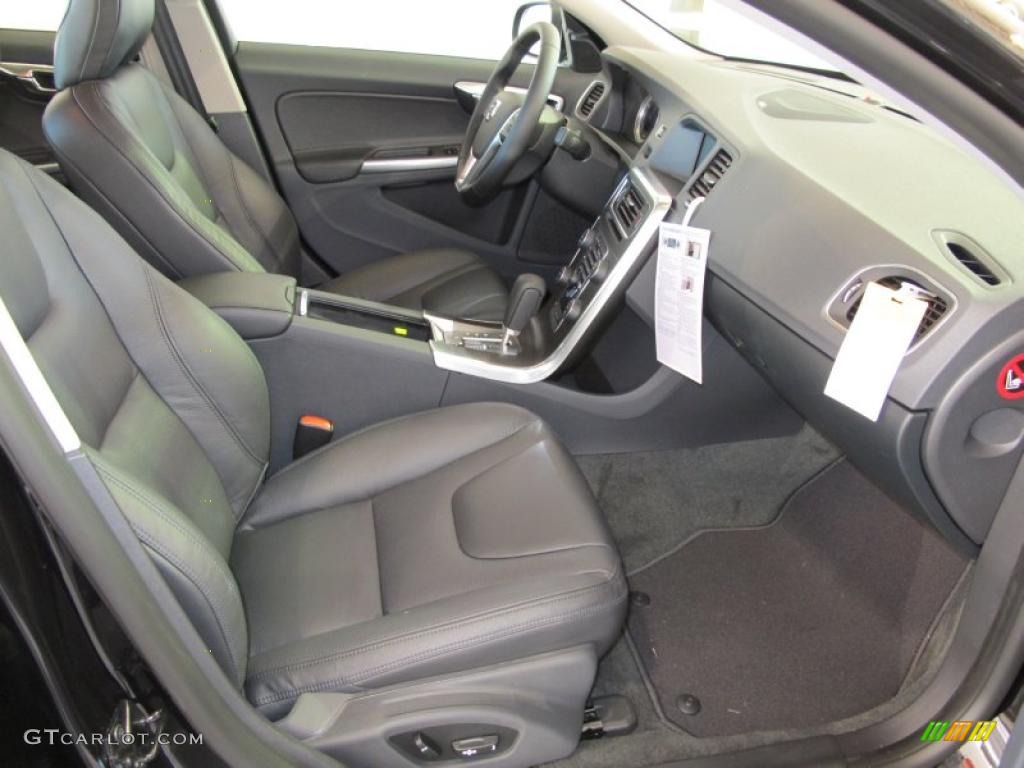 Off Black/Anthracite Interior 2011 Volvo S60 T6 AWD Photo #38018272