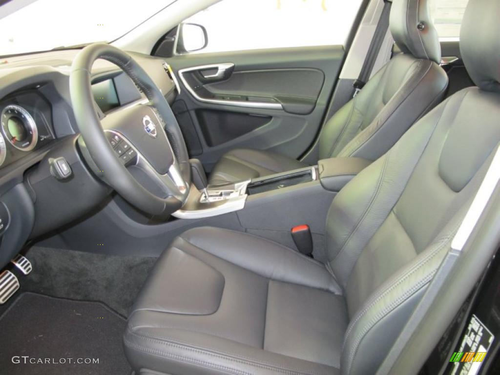 Off Black/Anthracite Interior 2011 Volvo S60 T6 AWD Photo #38018320