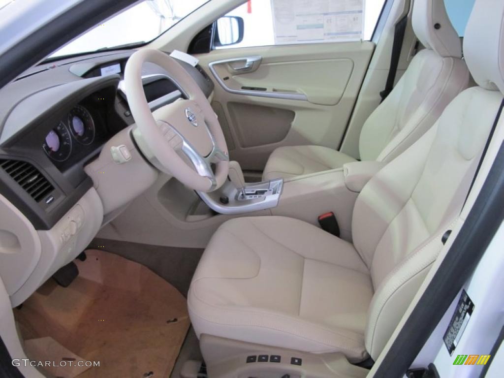 Sandstone Beige Interior 2011 Volvo XC60 3.2 Photo #38018680