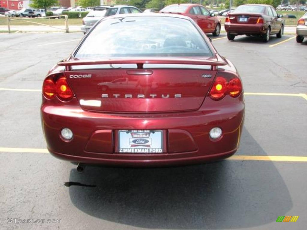 2003 Stratus SXT Coupe - Deep Red Pearl / Dark Slate Gray photo #5