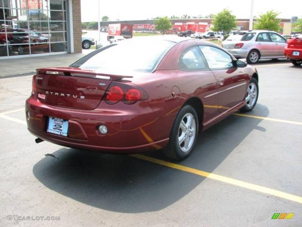 2003 Stratus SXT Coupe - Deep Red Pearl / Dark Slate Gray photo #6