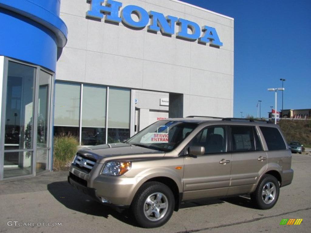 2007 Pilot EX 4WD - Desert Rock Metallic / Saddle photo #1