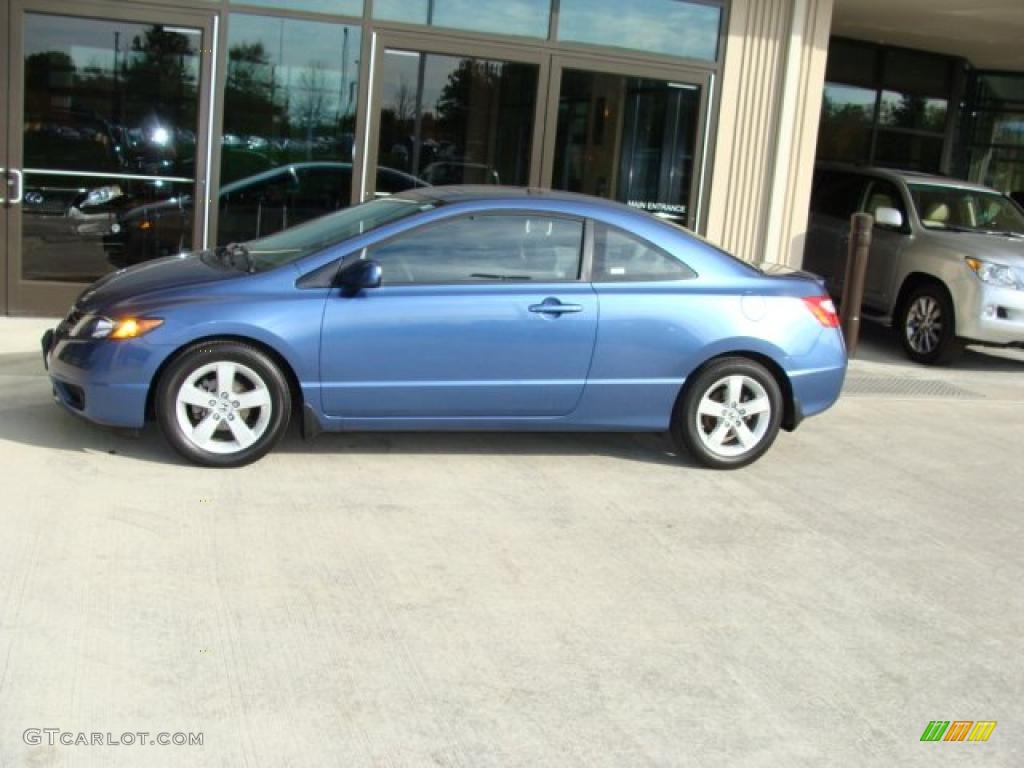 2008 Civic EX Coupe - Atomic Blue Metallic / Gray photo #1