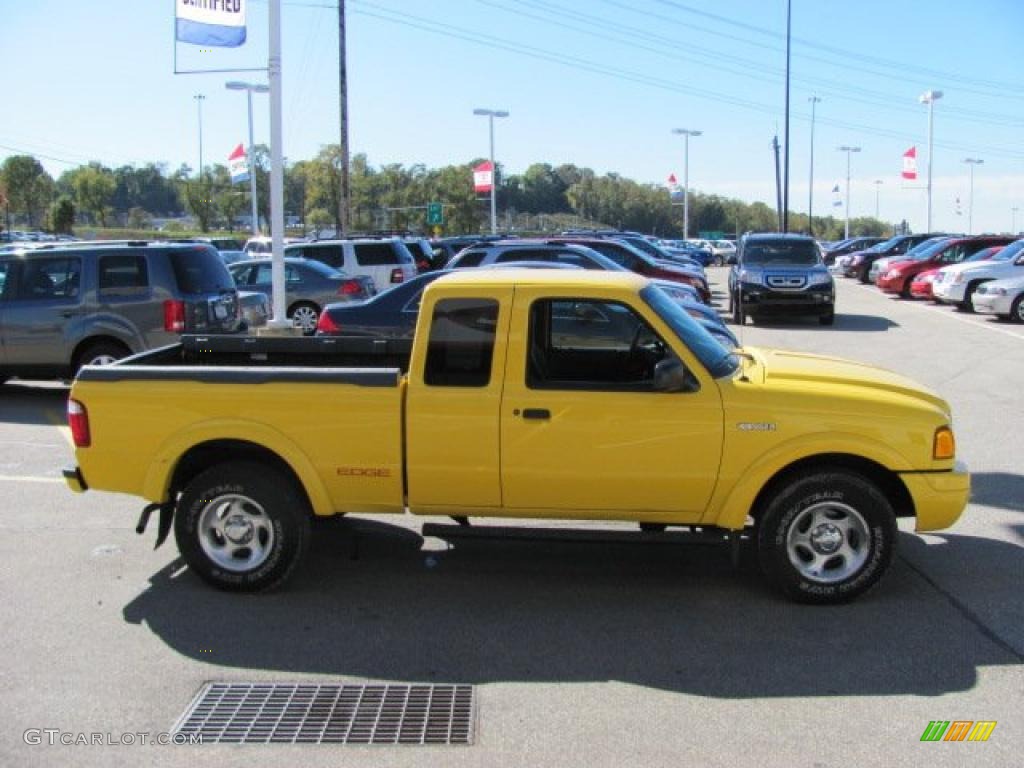 2001 Ranger Edge SuperCab 4x4 - Chrome Yellow / Dark Graphite photo #8