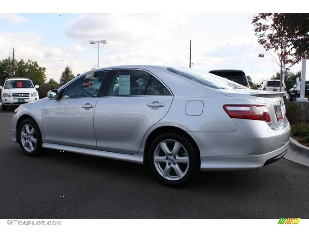 2008 Camry SE V6 - Classic Silver Metallic / Dark Charcoal photo #4