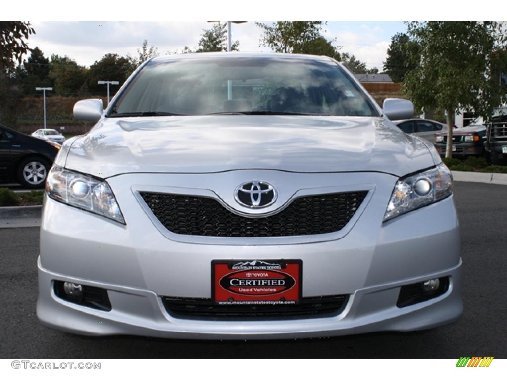2008 Camry SE V6 - Classic Silver Metallic / Dark Charcoal photo #6