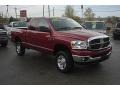 2007 Inferno Red Crystal Pearl Dodge Ram 2500 Big Horn Edition Quad Cab 4x4  photo #1