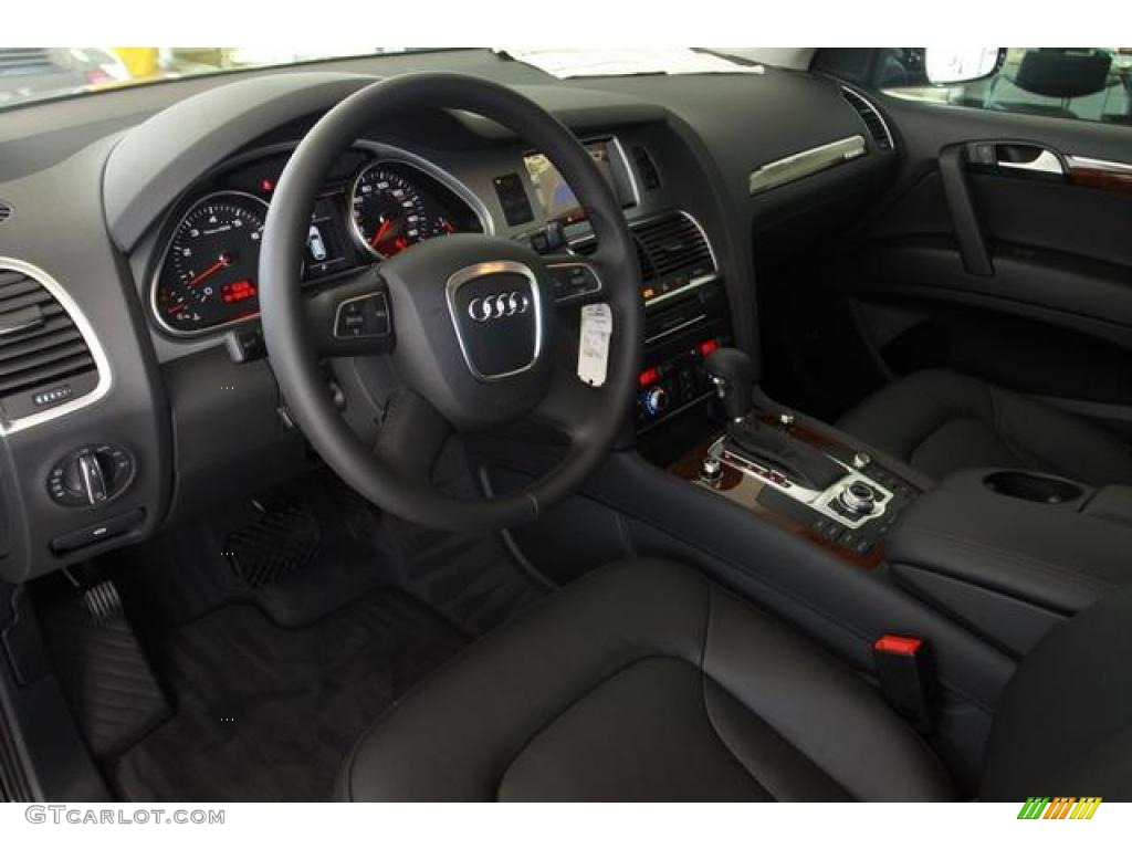Black Interior 2011 Audi Q7 3.0 TFSI quattro Photo #38027302