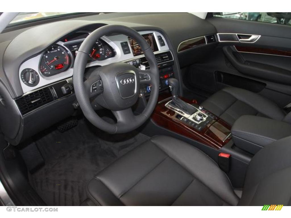 Black Interior 2011 Audi A6 3.2 Sedan Photo #38027466